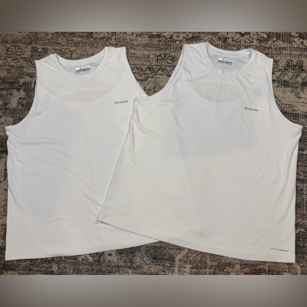 Columbia Omni Freeze Active Cooling Tank Top Womens XL‎ White Outdoor